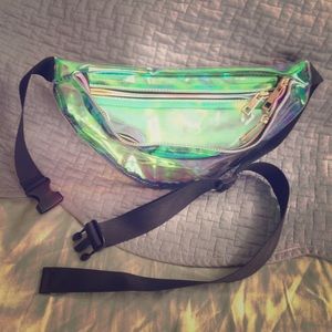 Galaxy Transparent Fanny Pack 💙💚